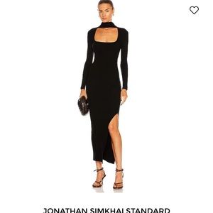 Jonathan Simkhai KENNY RIB MIDI DRESS
